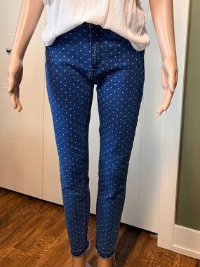 Design Lab Polka Dot Skinny Jeans